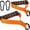 Orange, variant on Handles for Cable Machines, Exercise Grips for Resistance Bands, Gym Equipment Cable Handles, Attachments Ideal for Home Gym Cable Training Systems.
