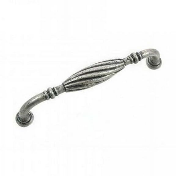 5 in. Distressed Pewter French Twist Cabinet Pull