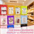 thumbnail image 2 of GASTROPOD 100 Pcs Pink Resealable Mylar Bags with Zipper and Frosted Clear Window Smell Proof Packaging Bags Foil Pouch Zip Bag for Food Self Sealing Storage Supplies 3.14X5.11, 2 of 6