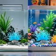 thumbnail image 6 of Aquarium Coral Branch Decor - Soft Plastic Artificial Sea Branch, Handmade Reef Ornament, Stable Base, Safe For Fish, Saltwater Tank Decoration, 6 of 7
