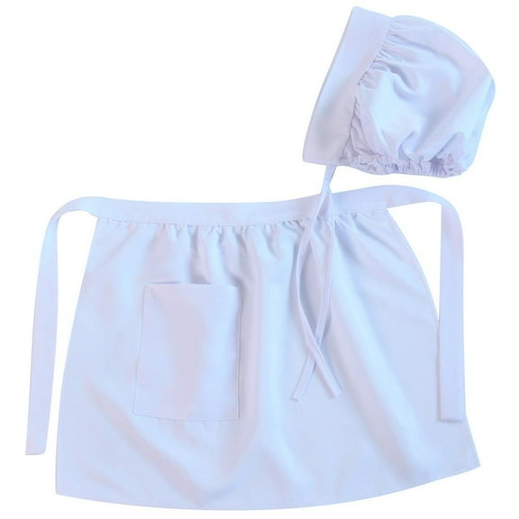 Making Believe Girls Puritan Colonial Classic Apron & Bonnet Set, Size: 4-8 Years
