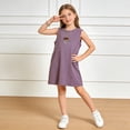 thumbnail image 2 of HBGVBA Toddler Girl's Dresses,Casual Summer Dresses,12 Months-9 Years Print Tank Crew Neck Midi Length Loose Casual Dress, 2 of 5
