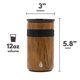 thumbnail image 2 of Vaso Térmico Elemental Artisan Aislado de 355 ml con Triple Pared, 2 of 7