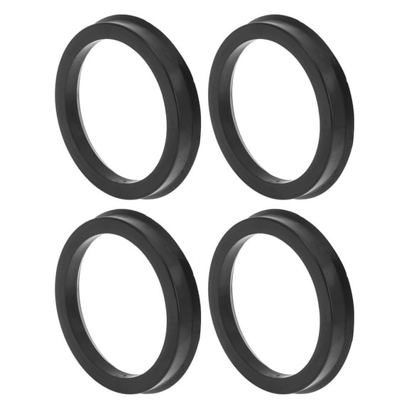 Car Wheel Hub Centric Rings OD 72.6mm to ID 59.6mm Wheels Center Shaft Shock Absorbing Hubrings Polycarbonate Black Durable
