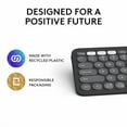 thumbnail image 2 of Logitech Pebble Keys 2 K380s, Clavier Sans Fil Bluetooth Multi-Appareils avec Raccourcis Personnalisables, Mince et Portable, Commutation Facile pour Windows, macOS,, 2 of 11