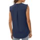 thumbnail image 4 of Txlixc, camisetas sin mangas de verano para mujer, sin mangas, lisas/flores/hojas, camisas de encaje con cuello en V, chaleco informal suelto para mujer Txlixc  Estilo de ocio, 4 of 5
