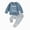 H01-Blue, variant on TOWED22 Toddler Baby Boy Fall Winter Clothes Crewneck Long Sleeve Sweatshirt Pullover Tops Elastic Joggers Pants 2pcs Outfit Set Size:2-3 Y,Color:Blue