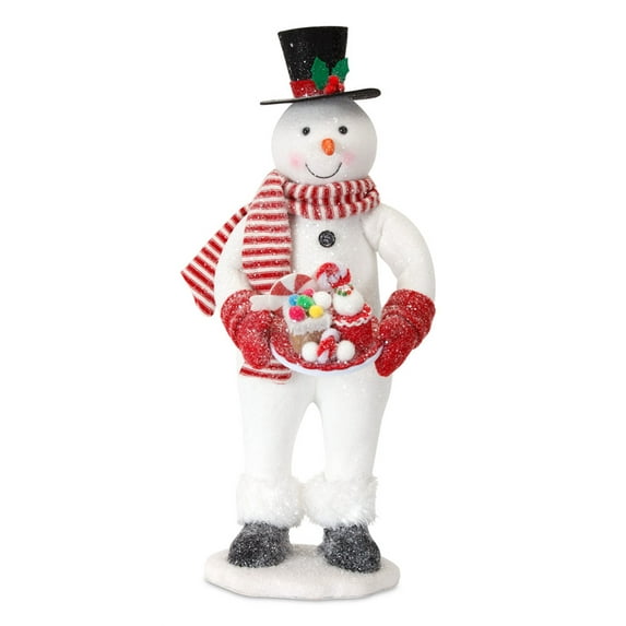 Snowman 20.5"H (Set of 2) Plastic/Polyester