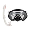 thumbnail image 1 of Equipo ajustable para natación y entrenamiento, tubo de respiración blanco, gafas duraderas, conjunto completo de snorkel para adultos, 1 of 8
