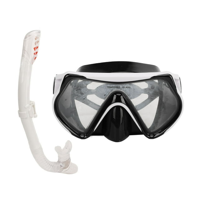 Equipo ajustable para natación y entrenamiento, tubo de respiración blanco, gafas duraderas, conjunto completo de snorkel para adultos