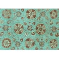 thumbnail image 1 of Ahgly Company Indoor Rectangle Abstract Light Blue Modern Area Rugs, 2' x 3', 1 of 4