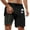 Z160-Black, variant on Anti-Chafe Swim Trunks with Liner Fashion Funny/novelty Print Quick Dry Beach Swimming Shorts with Liner Upf 50+ Sun Protection Fishing Shorts for Men