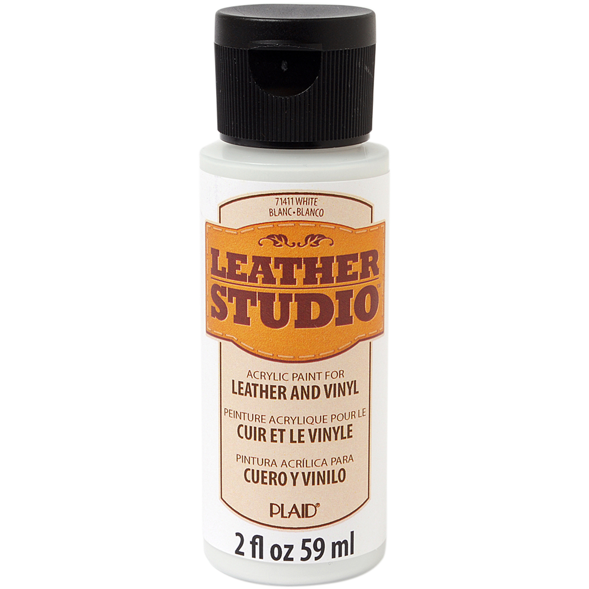 FolkArt Leather Studio Paint 2ozWhite
