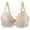 C135/Beige, variant on XIYON Womens Bras Women Lace Shaping Cup Adjustable Shoulder Strap Large Size Underwire Bra Classic