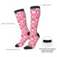 thumbnail image 4 of Balery Pink Christmas Cheer Calcetines novedosos Calcetines deportivos Calcetines hasta la rodilla Calcetines de algodón Calcetines originales y geniales, 4 of 6