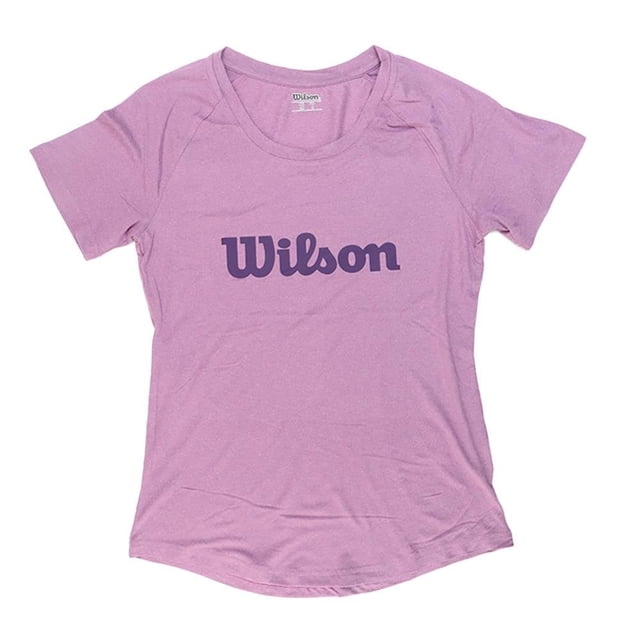 Playera Wilson Talla M Suave con Cuello Redondo y Manga Corta con Estampado Frontal Lila