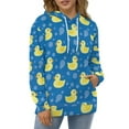 thumbnail image 4 of Yellow Rubber Ducks Pattern 3D Print Hoodie Men Women Autumn Thin Pullover Sweatshirt Vintage Streetwear Tops, 4 of 6