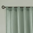thumbnail image 5 of Madison Park Harper 2-Piece Solid Crushed Curtain Panel Pair in Aqua, 42"x84", 5 of 6