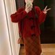 thumbnail image 4 of Suéter con lazo de giros dulces para mujer, Top de manga larga con cuello redondo, cárdigans sueltos, ropa de calle de moda coreana, prendas de punto Y2K para niña, Otoño e Invierno, 4 of 4
