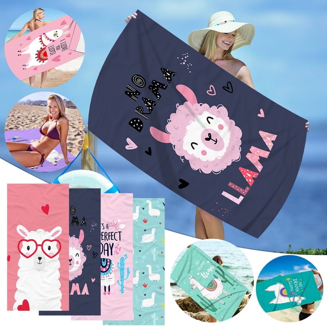 Xihbxyly Toalla de Playa de Microfibra, Ligera, Resistente a La Arena, de Secado Rápido y con Absorción de Agua, Ideal para Viajes, Piscina, Spa y Picnic. Tamaño de 76 X 152 Cm, Multiusos.