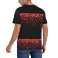 thumbnail image 2 of Fotbe Red Glitter1 Baseball Jersey Shirt for Men and Women, Casual Short Sleeves Button Down T-Shirt-XX-Large, 2 of 9