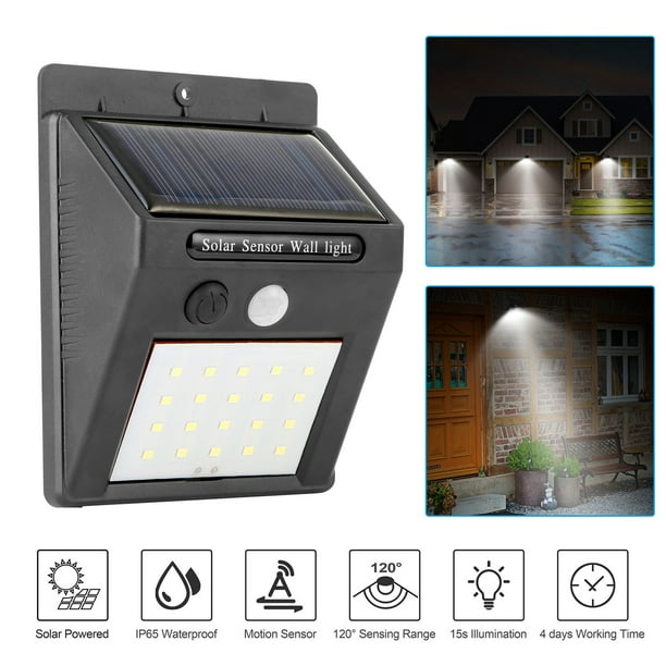 iMounTEK Solar Light 20 LEDs Outdoor PIR Motion Sensor Lights IP65