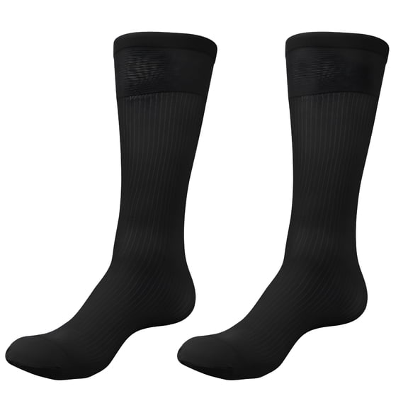 LAMIRO Over the Calf Dress Socks Sheer Nylon Knee High Dress Socks