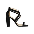 thumbnail image 2 of Women Toe Ring Strappy Vamp Chunky Heel 18334, 2 of 6