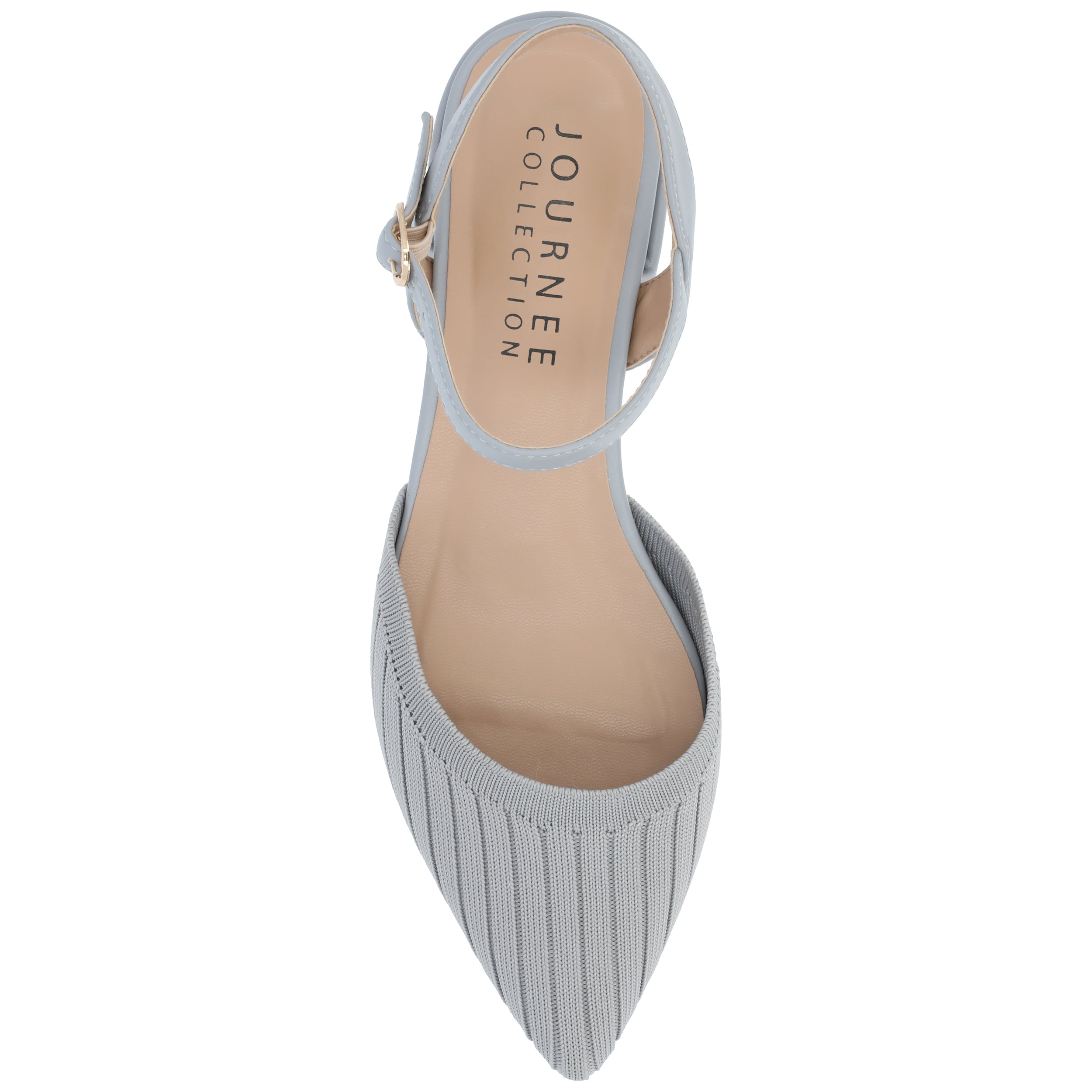 Journee Womens Ansley Mary Jane Pointed Toe Flats, Widths Available