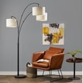 thumbnail image 2 of Adesso Home Brand Bowery 3-Arm Arc Lamp in Black Color, 2 of 9