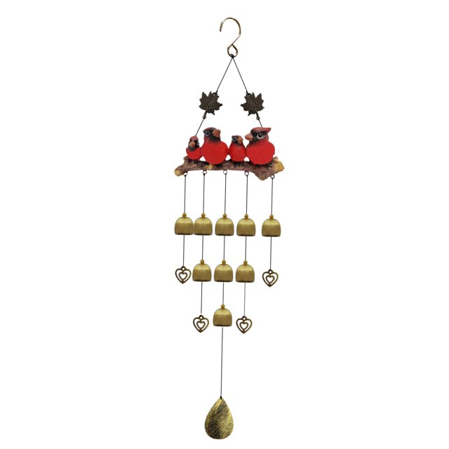 Bird Chimes móviles decorativos Windchimes para balcón Patio Rojo mayimx Campanillas de viento de pájaros