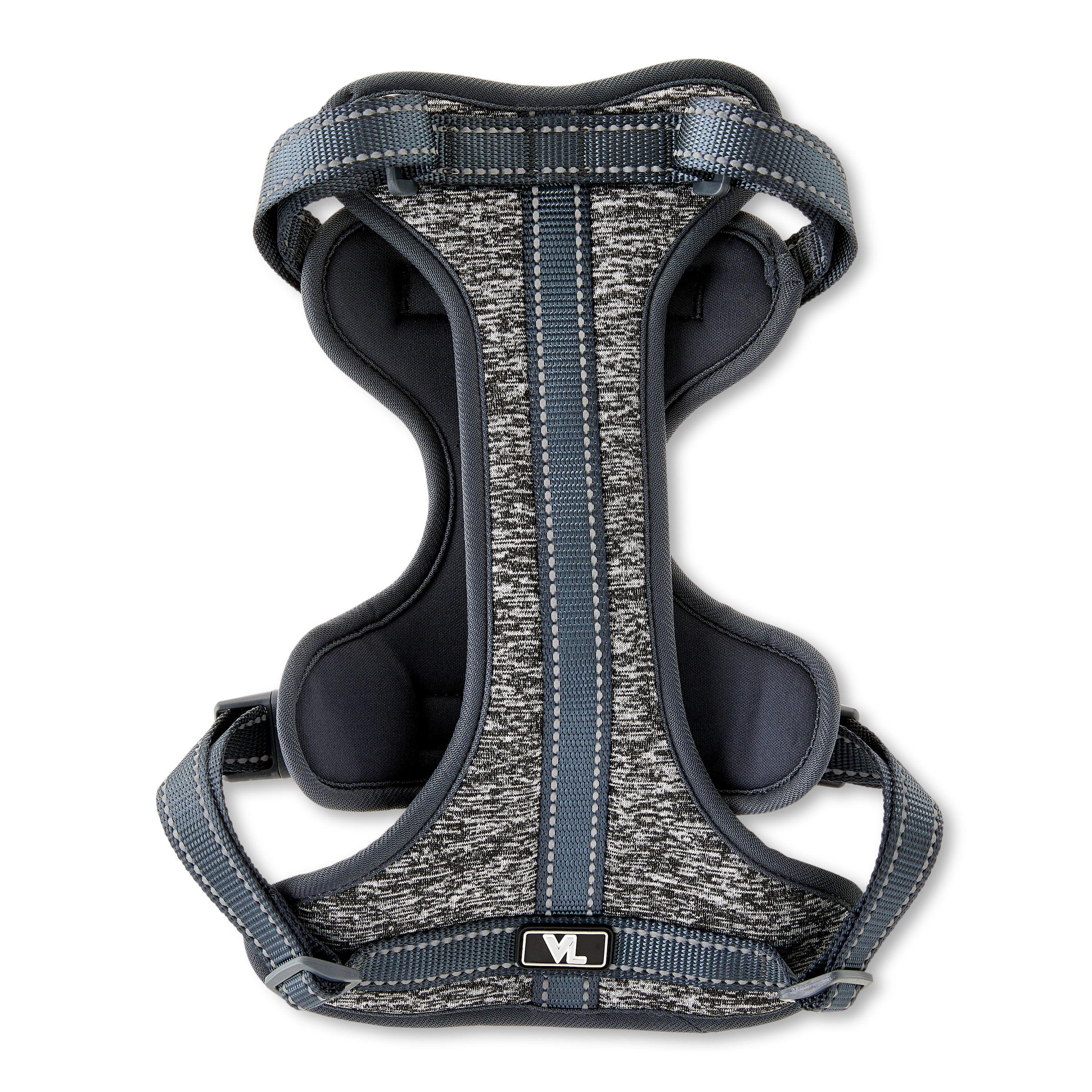 Vibrant Life, Dog Harness, Space Dye Walking Pet Harness, Gray, Medium
