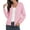 Pink, variant on Uvplove Women's Long Sleeve Cardigan Lightweight Crochet Diamond-Knit Sweater,White,M-3XL