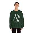 thumbnail image 4 of Effete Feline Claw Marks Scratch Unisex Heavy Blend™ Crewneck Sweatshirt, 4 of 11