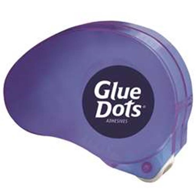 Dot N Go GD120 Distributeur de Colle à Points, Violet - Lot de 6