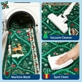 thumbnail image 7 of GlowSol 2'x6' Christmas Runner Rug Indoor Non-Slip Bedsides Runner Rug Soft Xmas Area Rug for Hallway Kitchen Laundry Room, Green, 7 of 7