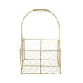 thumbnail image 2 of Girl Flower Basket With Handheld Golden Crafts Basket Flower Bundle for Wedding Christmas Theme Party, 2 of 11