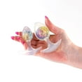 thumbnail image 4 of NS Novelties Cosmic Glams Silicone Glass Anal Plug Kit, 2 Piece Set, Rainbow, 4 of 5
