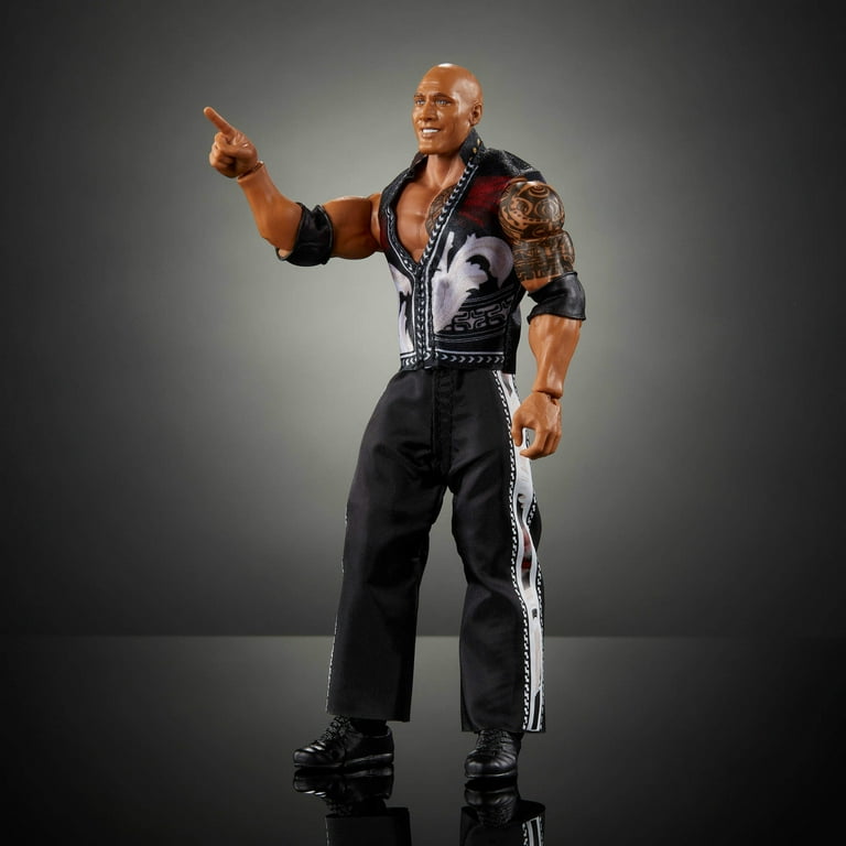 WWE Ultimate Edition The Rock Action Figure & Accessories Set, 6