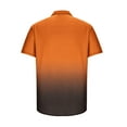thumbnail image 5 of EQWLJWE Work Shirts for Mens Vintage Bowling Short Sleeve Shirts Gradient Button Down Casual Shirt Fun Mardi Gras Tops Gifts for Your Family, 5 of 5