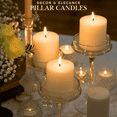 thumbnail image 3 of Pillar Candles - Vanilla Scented 3 Pack - Scented Pillar Candles by Osnell USA, 3 of 6