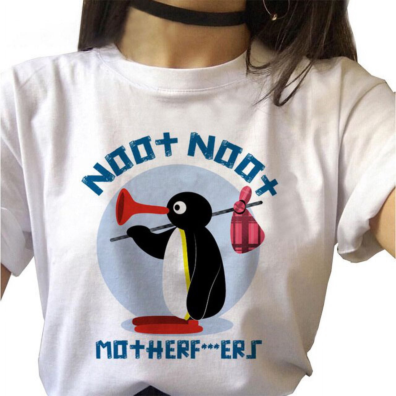 Women's T-shirt Noot Noot Pingu T-shirt Ulzzang Kawaii clothing