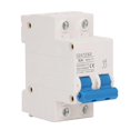 thumbnail image 1 of 2P 4kA Icu 6kV Uimp Quick Trip DC Mini Circuit Breaker for Solar Photovoltaic System, 500V 6A Small DC Circuit Breaker, 1 of 1
