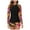 A, variant on CHENge Women's Print Half-Zip Rash Guard, Long Sleeve Two-Piece Swimsuit, UPF 50+ Sun Protection Swimwear for Water Activities