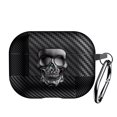 thumbnail image 4 of Fiber Patterns Case for AirPods Pro 2, Rugged Shockproof Cover for Airpods Pro 2nd Generation 2022 with Skull Switch and Carabiner, 4 of 5