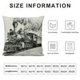 thumbnail image 5 of BCIIG Train Pillow, Train Decor Pillow Covers 18x18, Train Pillow Cushion, Train Themed Room Decor, Gifts for Train Lovers,Train Gifts for Men, Train Decor Linen Cushion Cover for Sofa, 5 of 5