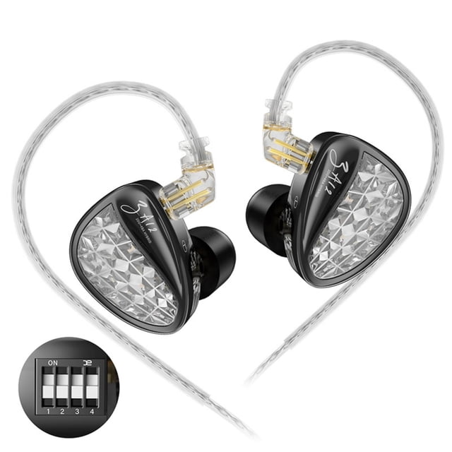 Auriculares intraurales YINYOO KZ ZA12 2DD+4BA Hybrid