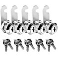 thumbnail image 1 of GHSDFBB 5 Pack 5/8" Inch Zinc Alloy Premium Cabinet Cam Locks, Alike Keyed Cam Lock Set, Secure Files Drawers Mailbox RV Camper Door Tool Box, 1 of 6