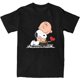thumbnail image 2 of Camiseta para hombre Peanuts Charlie Brown y Snoopy Heart, camisetas de hip hop para playa, ropa de algodón con estampado vintage, talla grande 5XL, 2 of 5