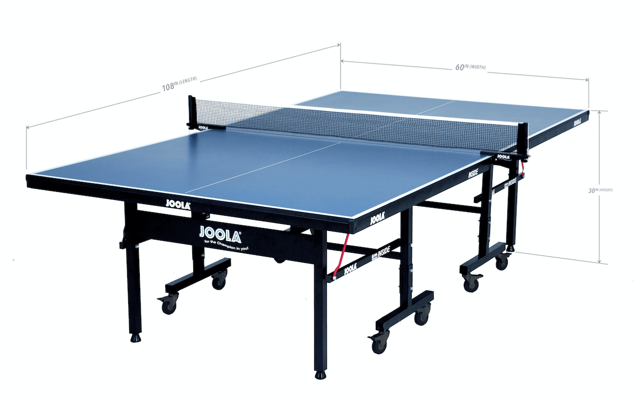 Ping Pong Table with Single Player Playback Mode Professional MDF Indoor Table Tennis Table with Quick Clamp Ping Pong Net and Post Set 10 Minute Easy Assembly JOOLA Inside 